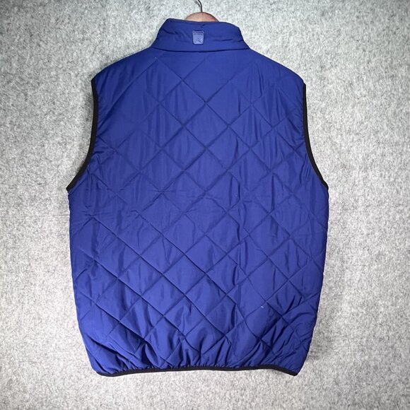 Antigua Quilted Vest Womens Sz L Blue Sleeveless Full Zip Lightweight Activewear - Picture 2 of 15